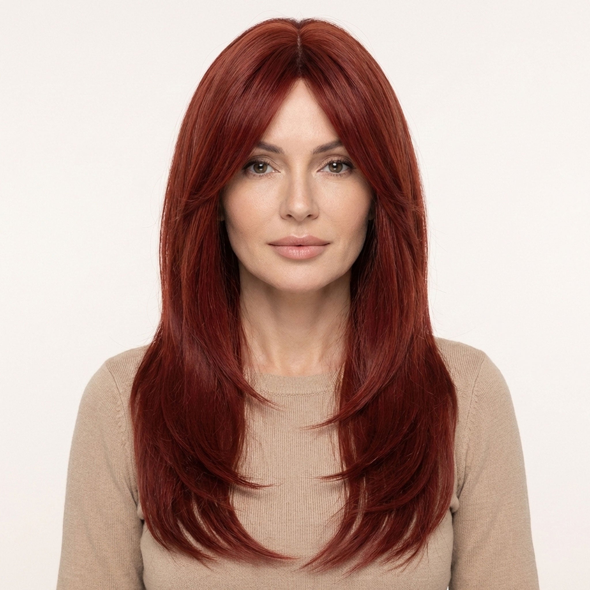 Perruque Synthétique Rouge Longue - Graciela