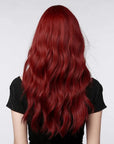 Perruque Synthétique Rouge Longue - Briony