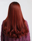 Perruque Synthétique Rouge Longue - Faustine - Perruque Femme