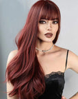 Perruque Synthétique Rouge Longue - Ondine - Perruque Femme