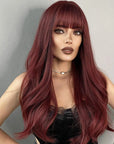 Perruque Synthétique Rouge Longue - Ondine - Perruque Femme