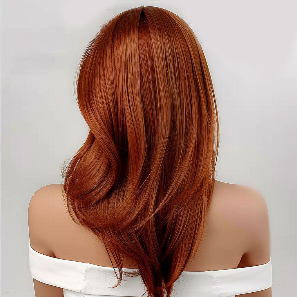 Perruque Synthétique Rousse Mi-Longue - Nadine