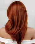 Perruque Synthétique Rousse Mi-Longue - Nadine