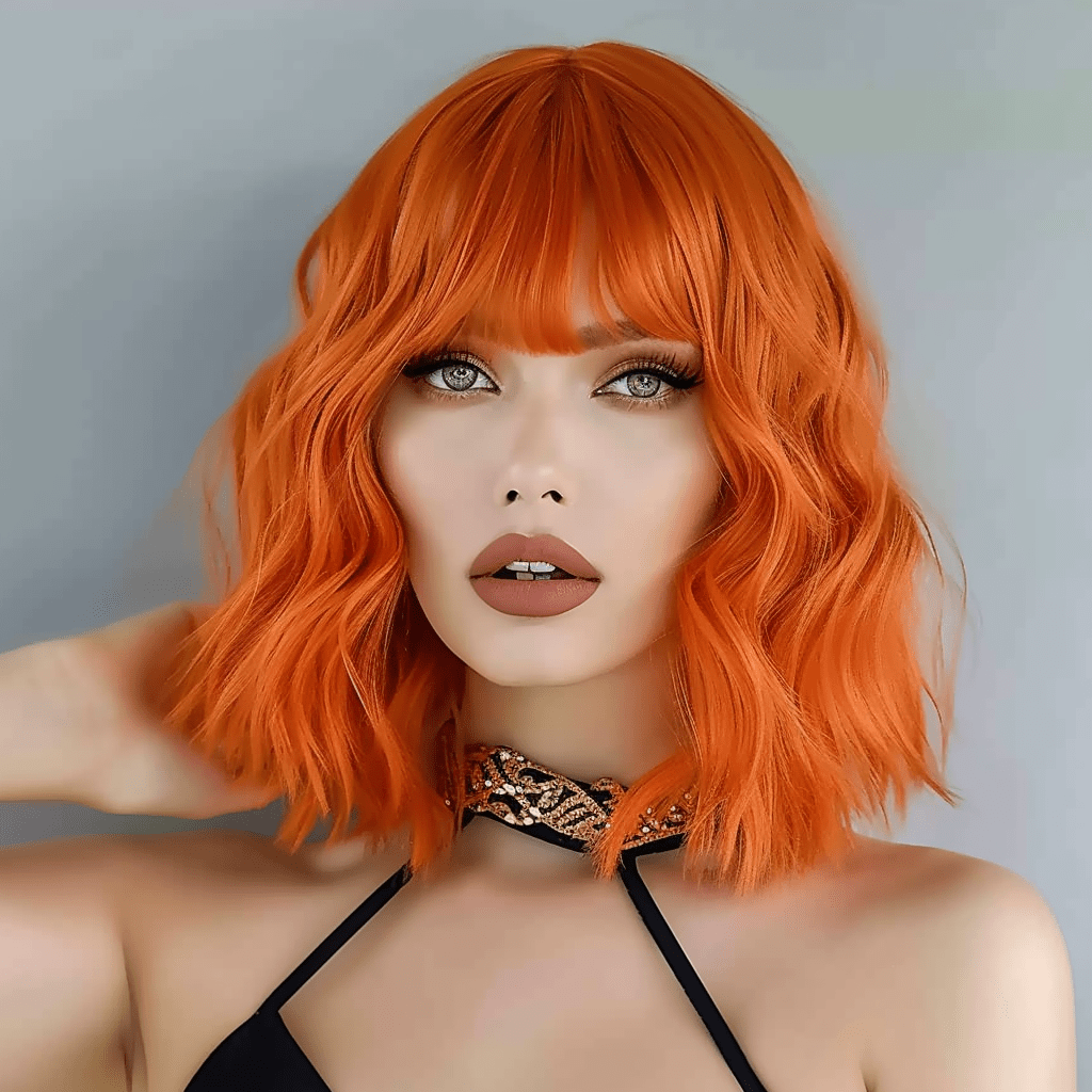 Perruque Synthétique Rousse Courte - Eva