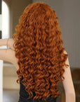 Perruque Synthétique Rousse Frisée Longue - Rosalie - Perruque Femme