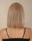 Perruque Naturelle Blonde Carré Mi-Long - Iris