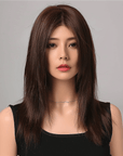 Perruque Naturelle Brune Longue - Gladys