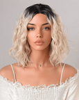 Perruque Synthétique Blonde Bouclée Courte - Bernadette