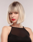 Perruque Synthétique Blonde Carré Court - Éloïse