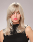 Perruque Synthétique Blonde Mi-Longue - Margaux