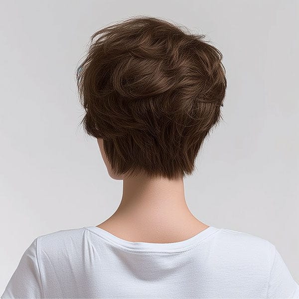 Perruque Synthétique Brune Carré Court - Mia