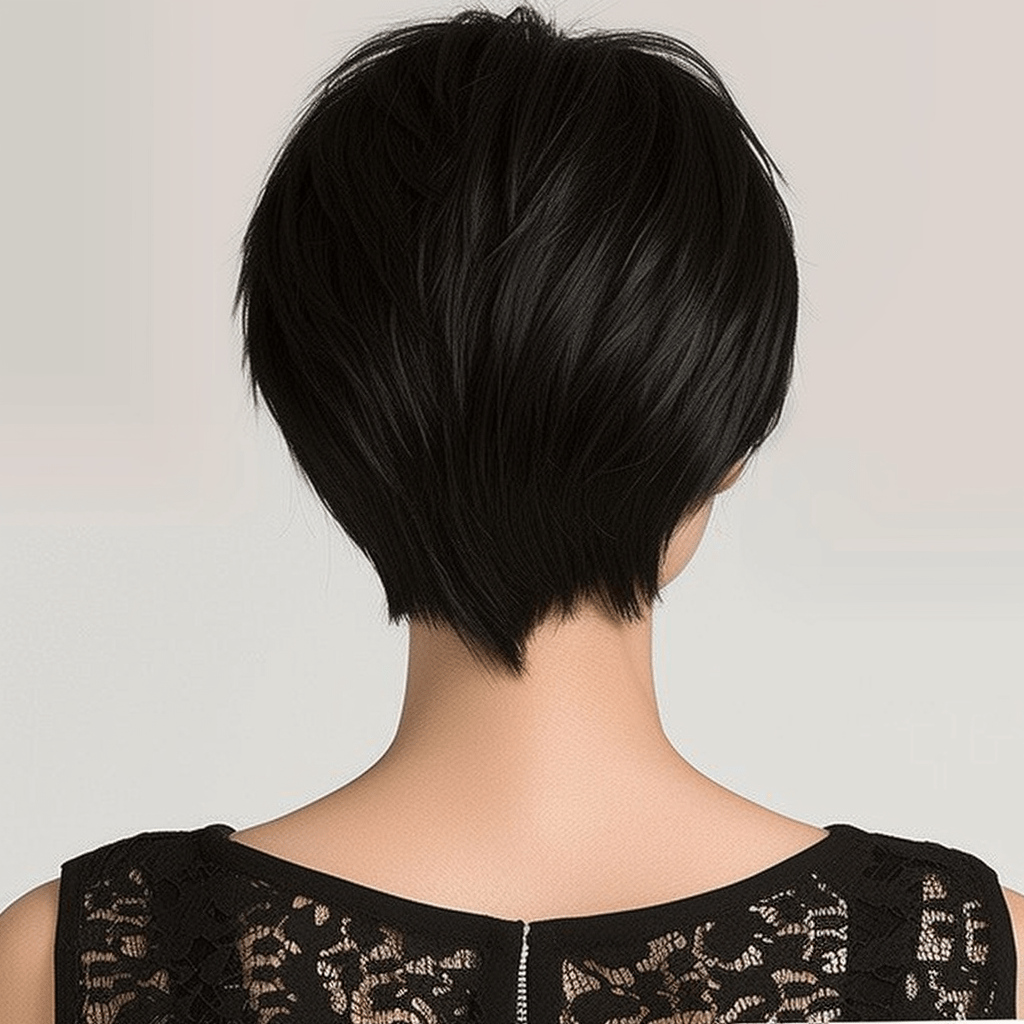 Perruque Synthétique Noire courte - Lola