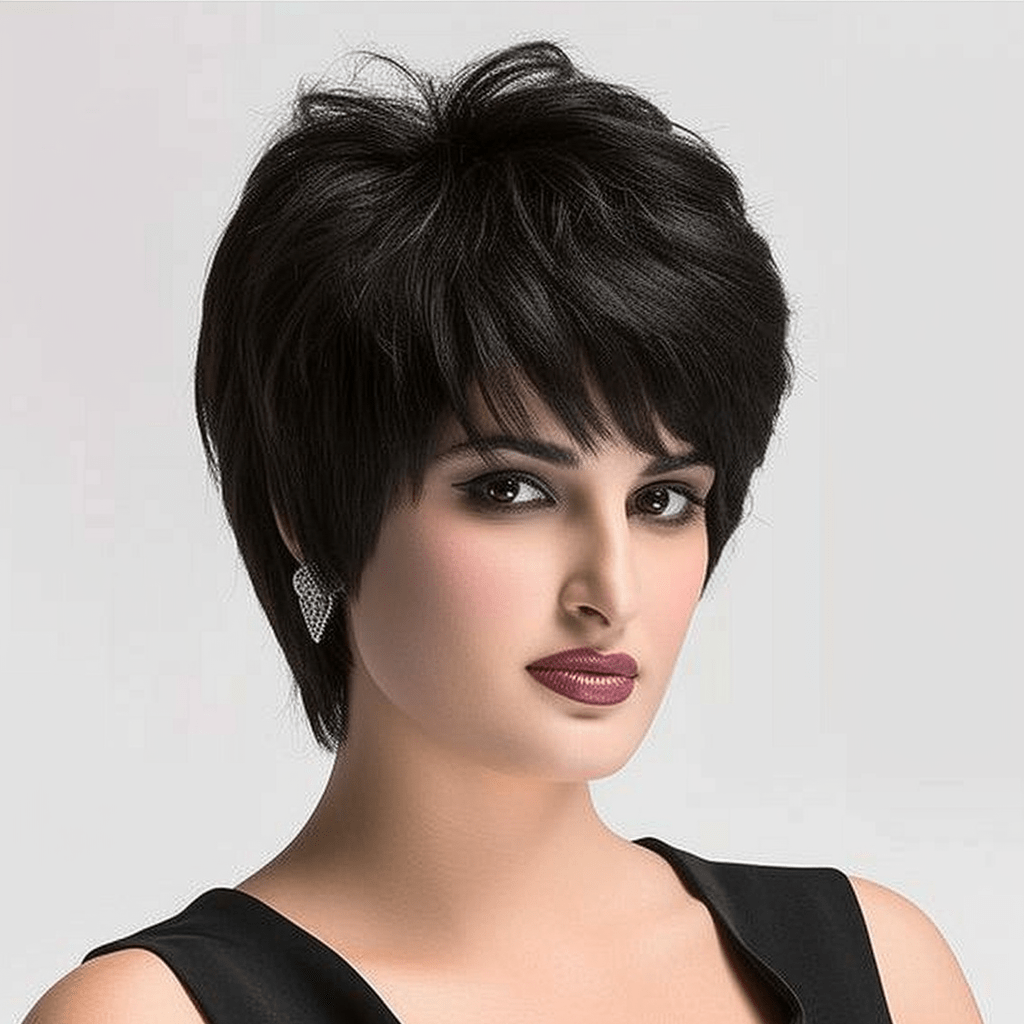 Perruque Synthétique Noire courte - Lola