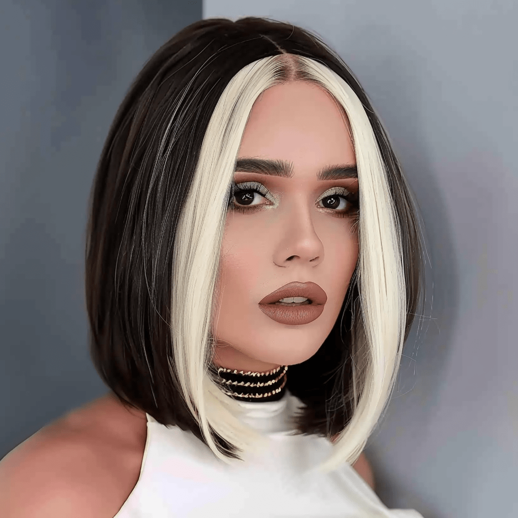 Perruque Synthétique Brune Carré Court - Clotilde