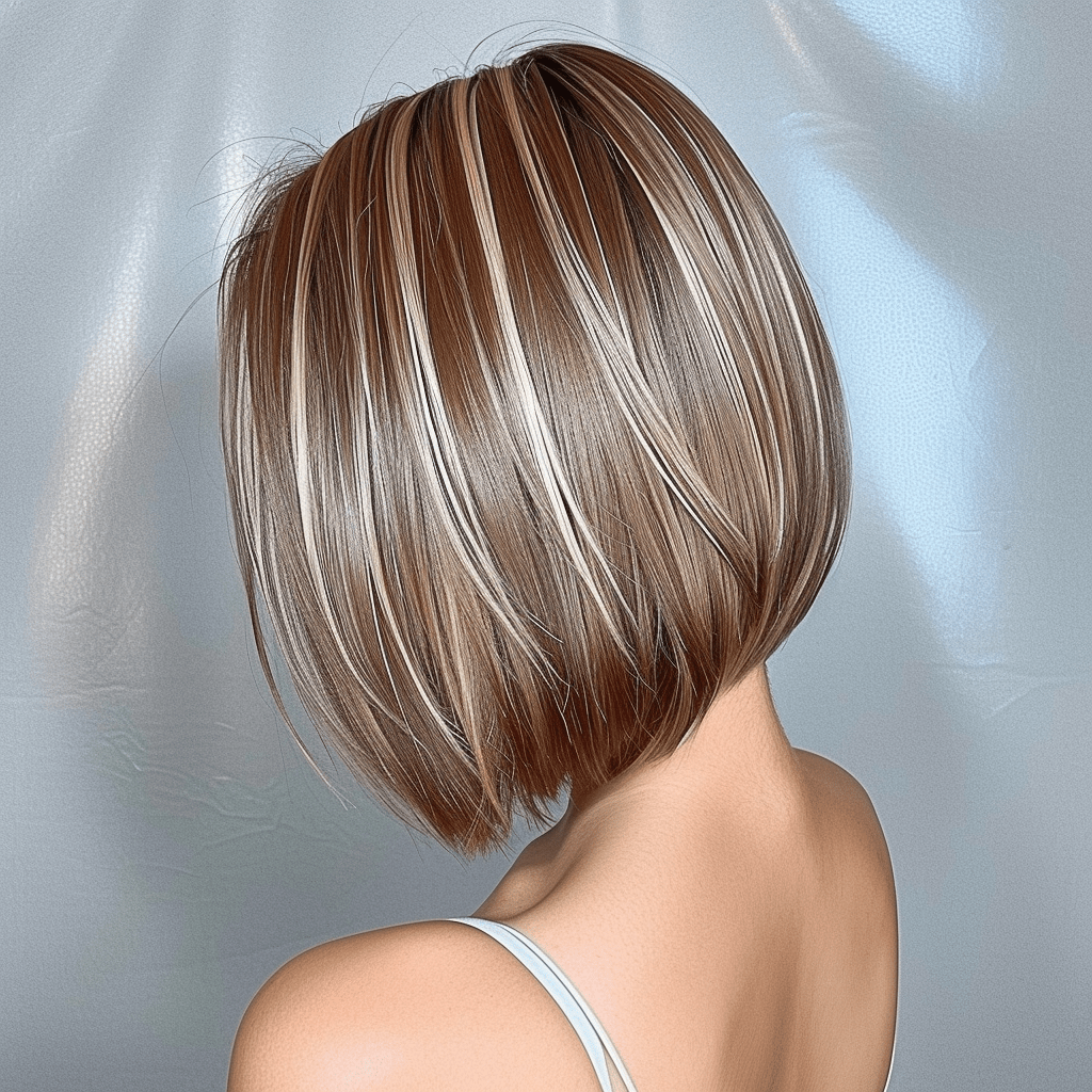 Perruque Synthétique Brune Ombré Blonde Courte - Katia