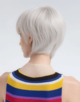 Perruque Semi naturelle Grise Courte - Clara