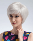 Perruque Semi naturelle Grise Courte - Clara