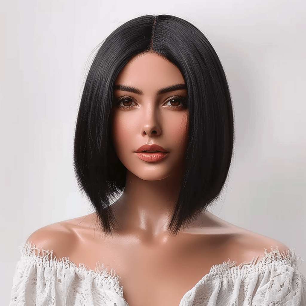 Perruque noire best sale courte femme