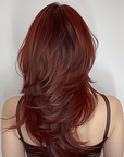 Perruque Synthétique Rouge Longue - Angélique