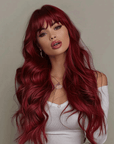 Perruque Synthétique Rouge Longue - Honora