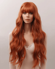 Perruque Synthétique Rousse Bouclée Longue - Odile
