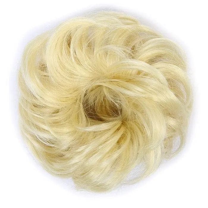Postiche Chignon Blond Platine
