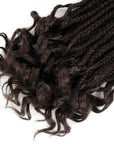 Tresse Africaine Pointes Bouclées Châtain Foncé - Perruque Femme