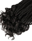 Tresse Africaine Pointes Bouclées Noir - Perruque Femme