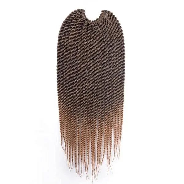 Tresse Sénégalaise Crochet Braids Ombré Châtain