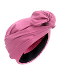 Turban Bouclé Rose - Perruque Femme