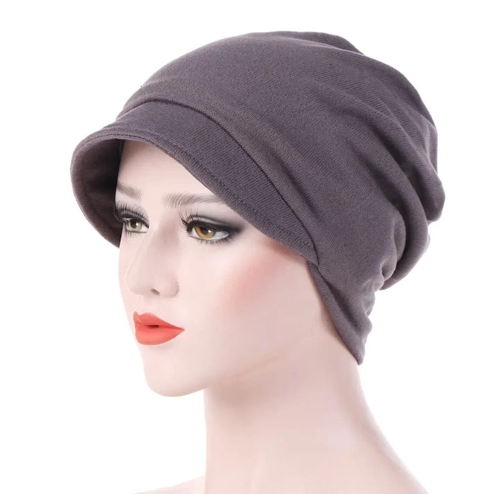 Turban Casquette Grise