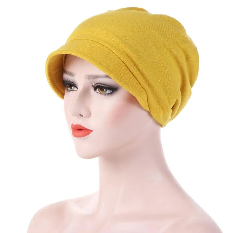 Turban Casquette Jaune