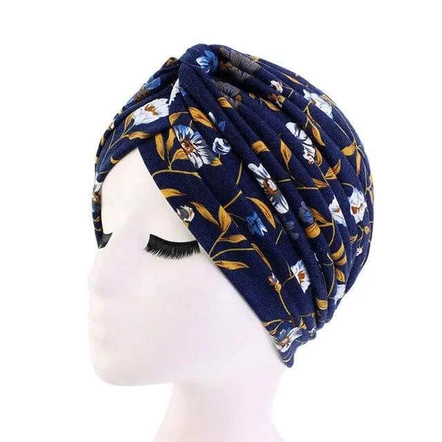 Turban Coton Bleu Marine