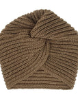 Turban D'Hiver Marron - Perruque Femme
