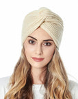 Turban D'hiver Blanc - Perruque Femme