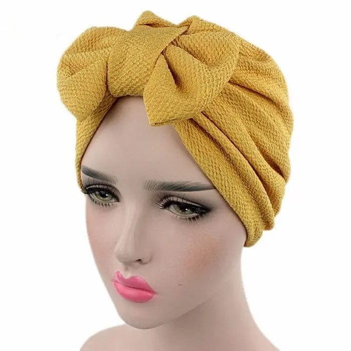 Turban Nœud Jaune