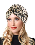 Turban Nœud Léopard - Perruque Femme