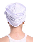 Turban à Fleur Couleur Blanc