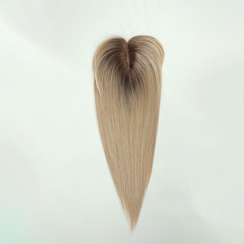 Volumateur Cheveux Naturels - Blond Cendré et Racines Brunes