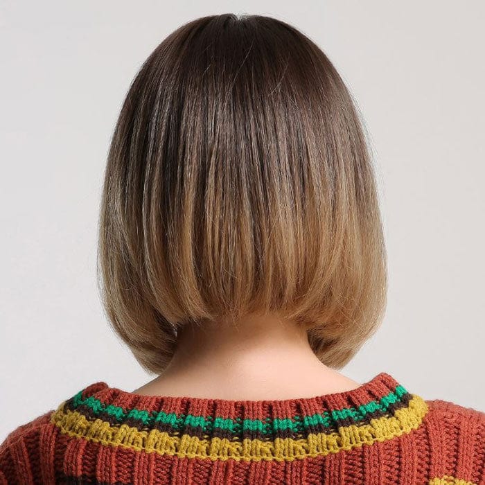 Perruque Synthétique Brune Carré Court - Lorena