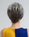 perruque femme courte grise