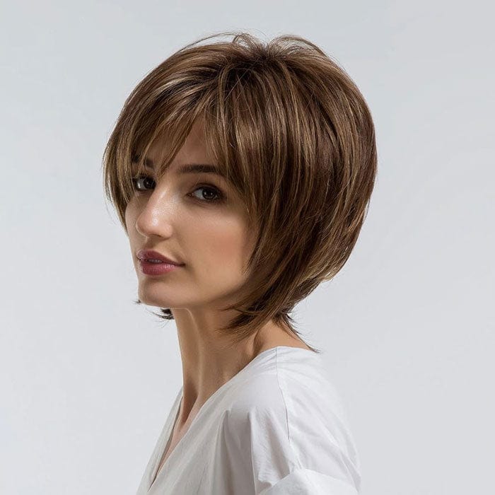 Perruque Synthétique Brune Carré Court - Ilona