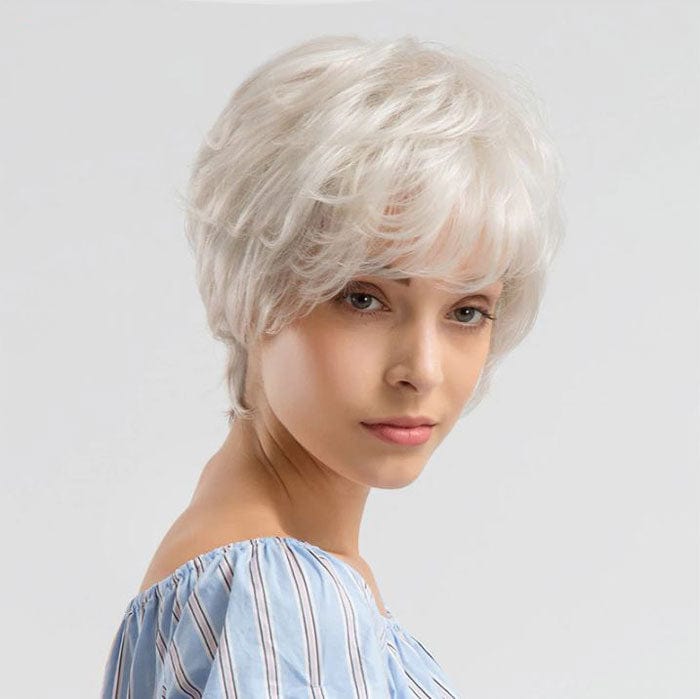 Perruque Synthétique Grise courte - Delia