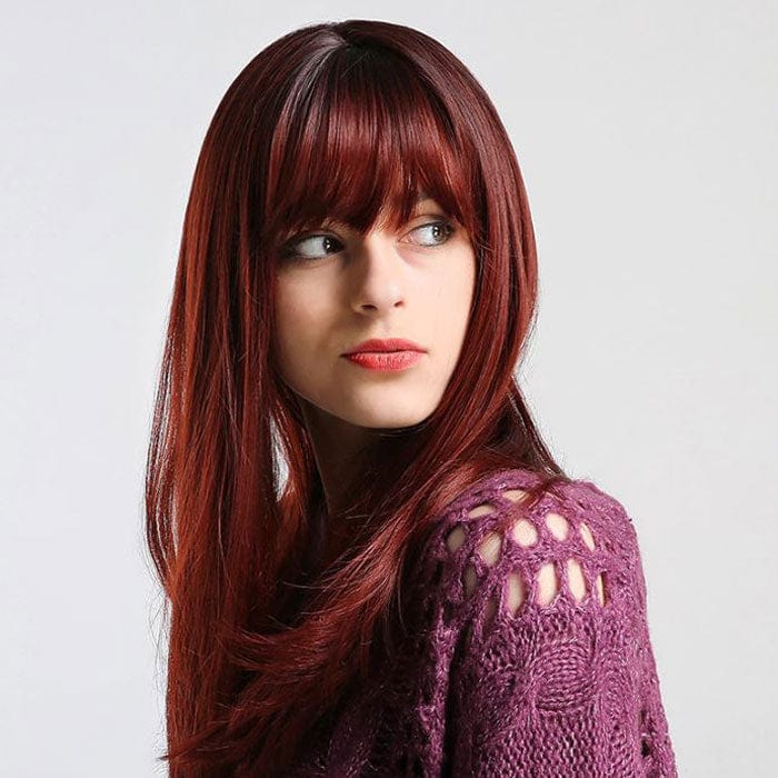 Perruque Synthétique Rouge Longue - Hania