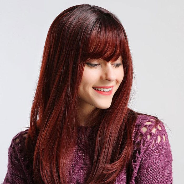 Perruque Synthétique Rouge Longue - Hania