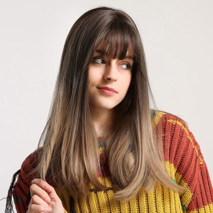 Perruque Synthétique Brune Longue - Griselda