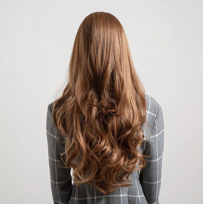 Perruque Synthétique Brune longue et bouclée - Oriana