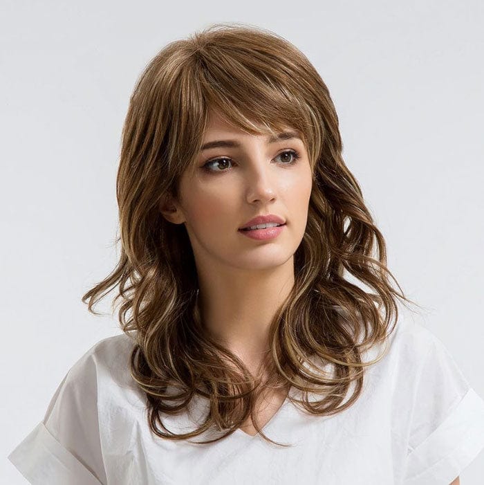 Perruque Synthétique Brune Mi-Longue - Dafne