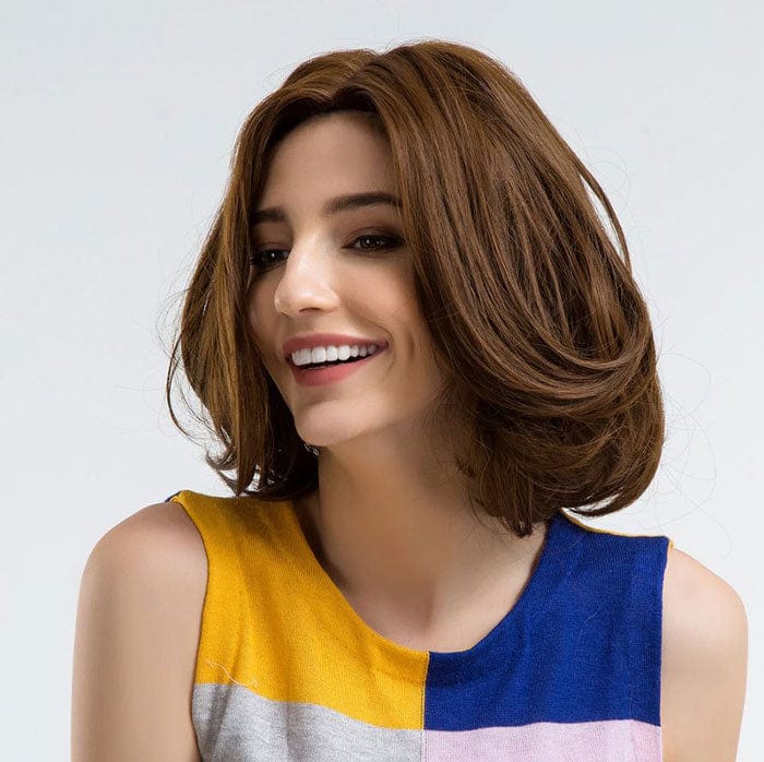 Perruque Synthétique Brune Carré Mi-Long - Xara