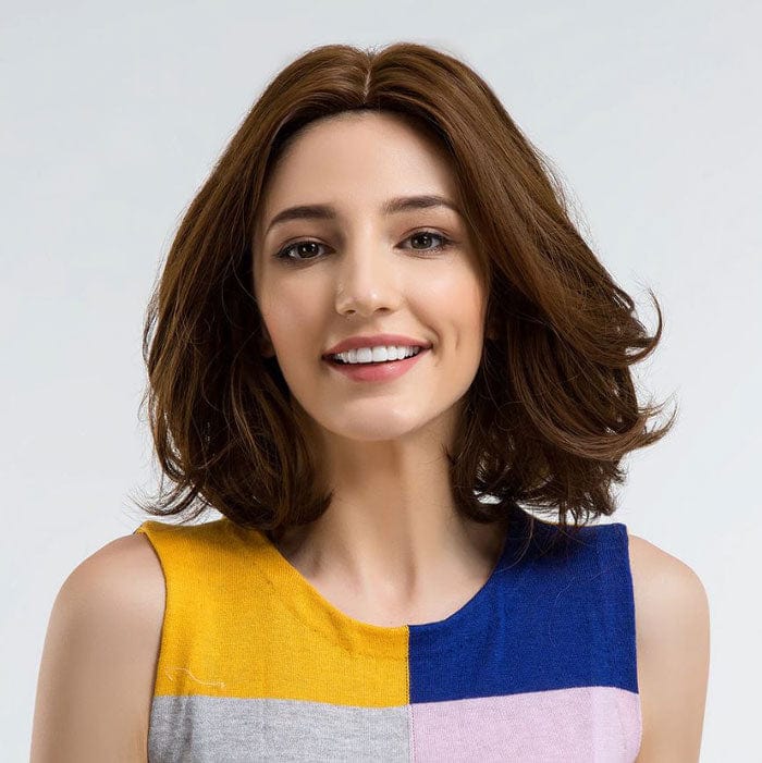 Perruque Synthétique Brune Carré Mi-Long - Xara